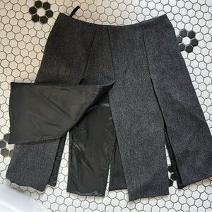 Prada FW 1998 Gray Pleated Skirt PLEASE READ